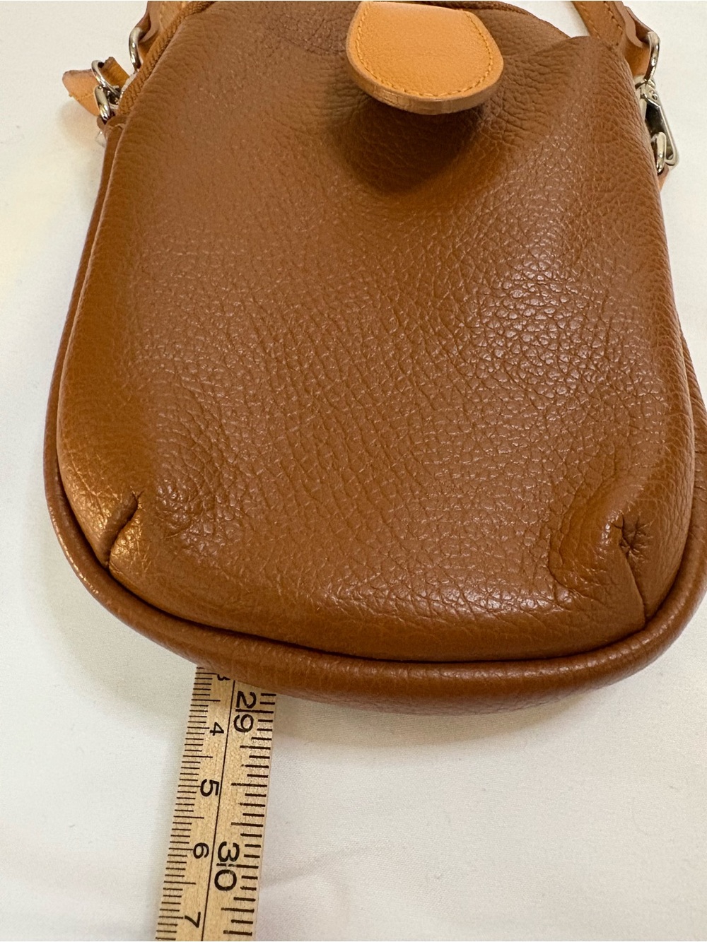 Davina Firenze Pebbled Leather Sachet Purse Crossbody - Picture 14 of 15
